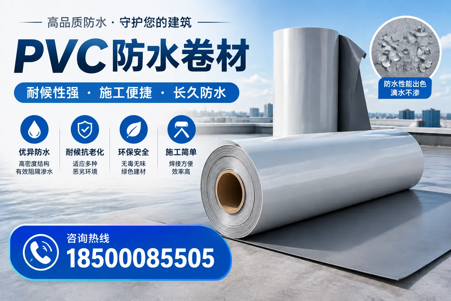 pvc防水卷材在长春的行业应用前景分析